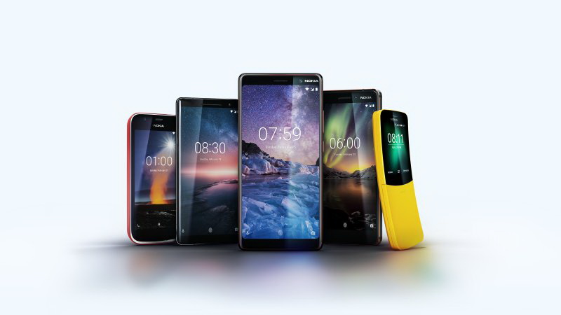 Nokia เปิดตัว 5 รุ่นรวด Nokia 8 Sirocco, Nokia 7 Plus, New Nokia 6, Nokia 1 และ Nokia 8110 4G