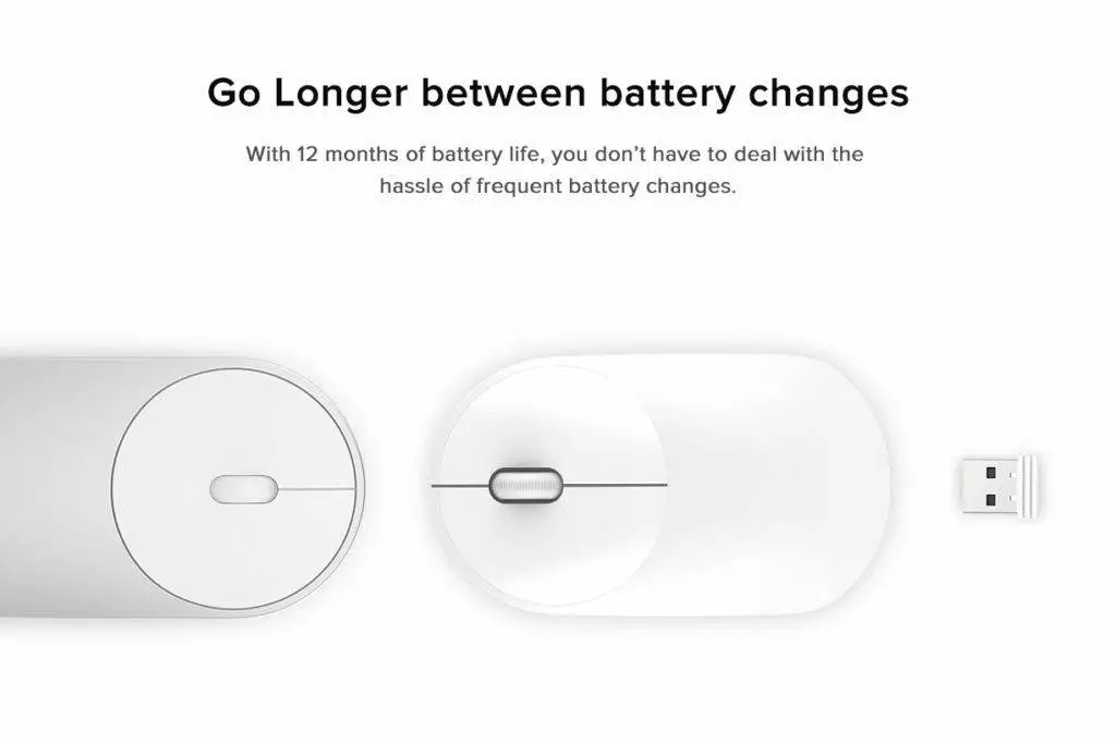 Xiaomi เปิดตัว Mi Portable Wireless Mouse เม้าส์ไร้สายรุ่นใหม่ ใช้ถ่าน AA 1 ก้อน ใช้ได้นาน 1 ปี ราคาประมาณ 214 บาท