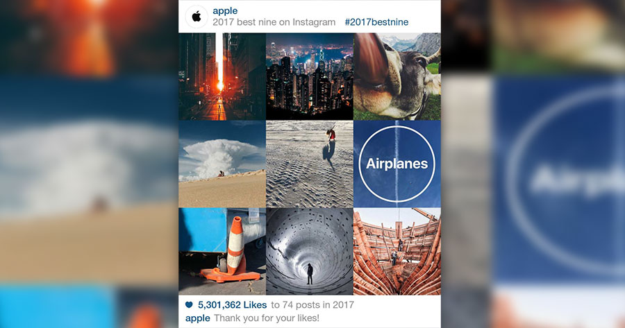 2017 BEST NINE รวม 9 รูป Instagram ที่ดีที่สุดของคุณในปี 2017