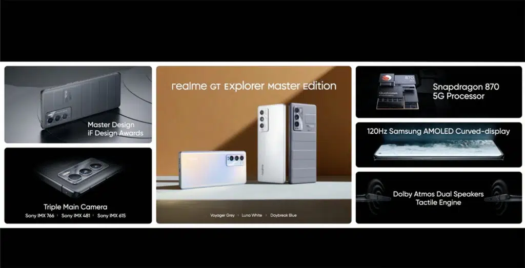 เปิดตัวสมาร์ทโฟน realme GT Master Edition Series อย่างเป็นทางการแล้ว ราคาเริ่มต้นประมาณ 13,280 บาท