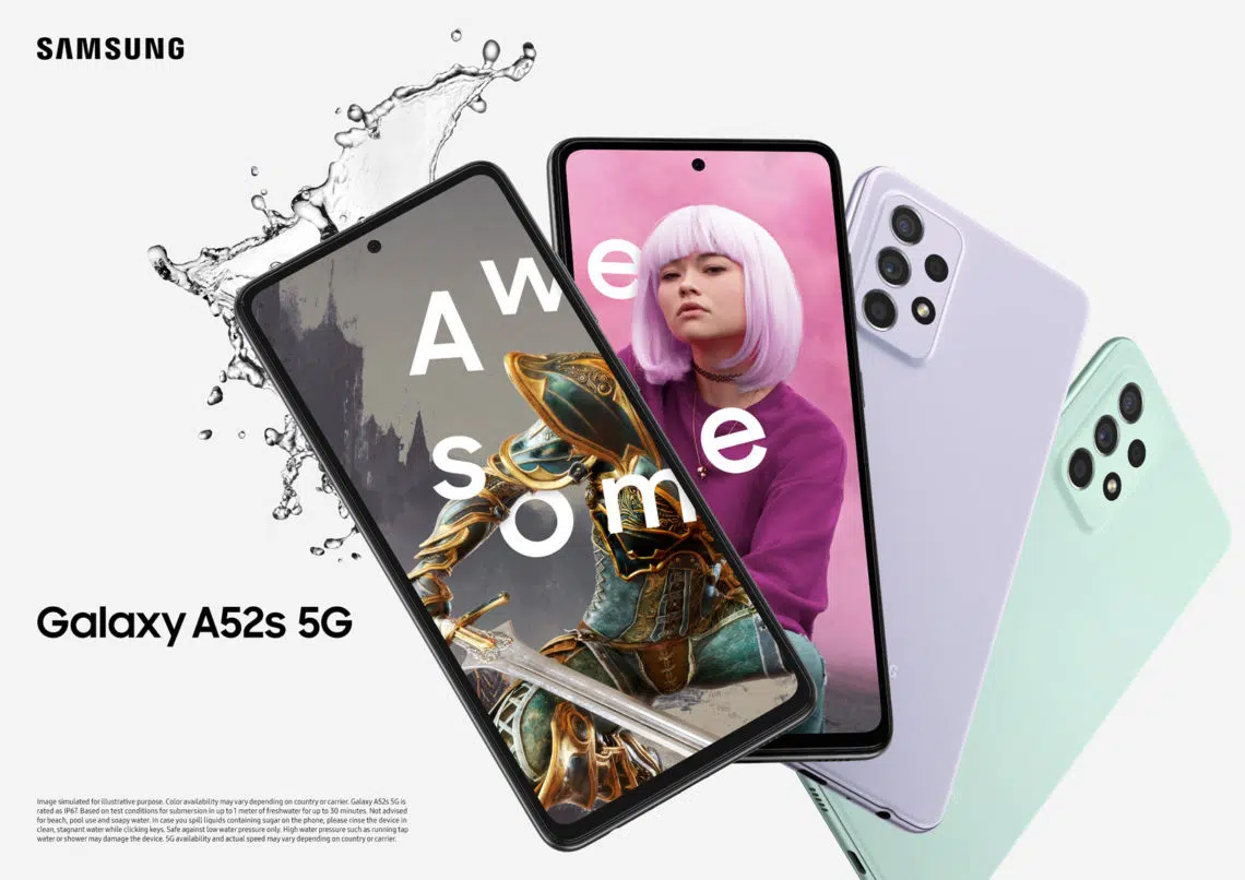 ซัมซุงเปิดตัวสมาชิกใหม่ล่าสุด Samsung Galaxy A52s 5G มาพร้อมกล้องหลัง 4 ตัว พร้อมฟีเจอร์ Single Take ตัวเครื่องกันน้ำ ราคา 13,999 บาท