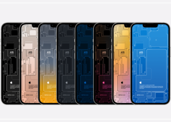 แจก Wallpaper ภาพพื้นหลังแผนผังภายในตัวเครื่อง iPhone 13 Pro หลากสี สำหรับ iPhone 13 Series