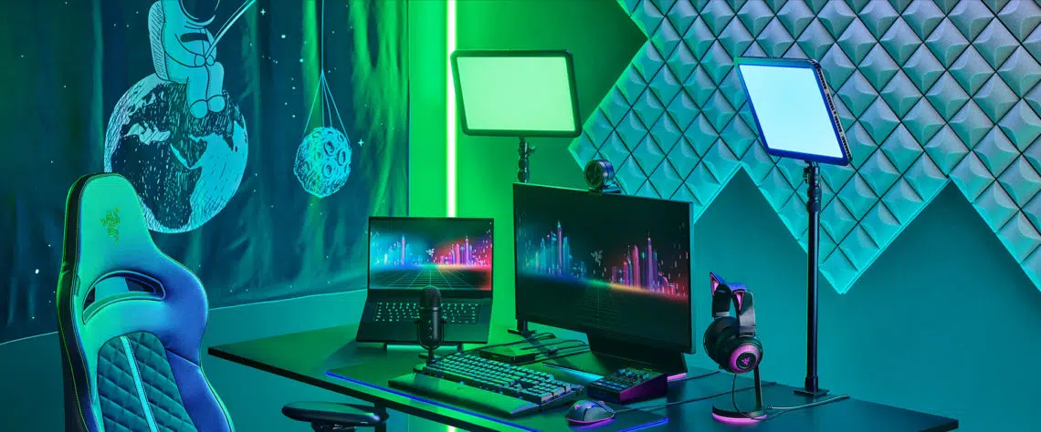 Razer เปิดตัวฮาร์ดแวร์สำหรับการสตรีมมิง ได้แก่ ไมโครโฟนไร้สาย Razer Seiren BTที่ผสมเสียง Razer Audio Mixer และ Razer Key Light Chroma