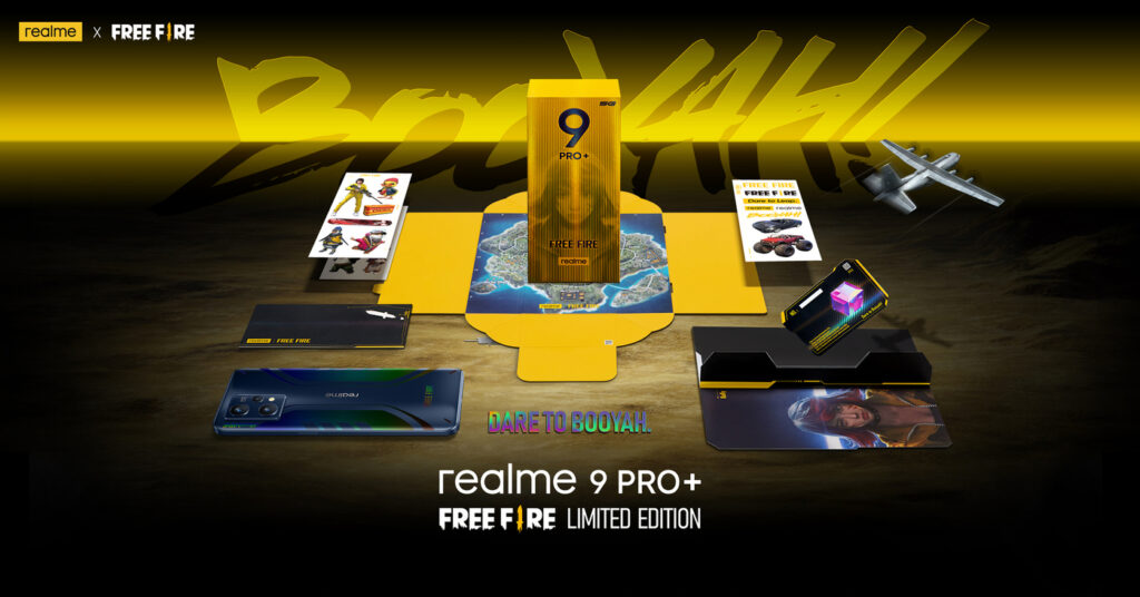 realme 9 Pro+ Free Fire Limited Edition เปิดตัวที่แรกในไทย สัมผัสจิตวิญญาณ“Dare to Booyah”