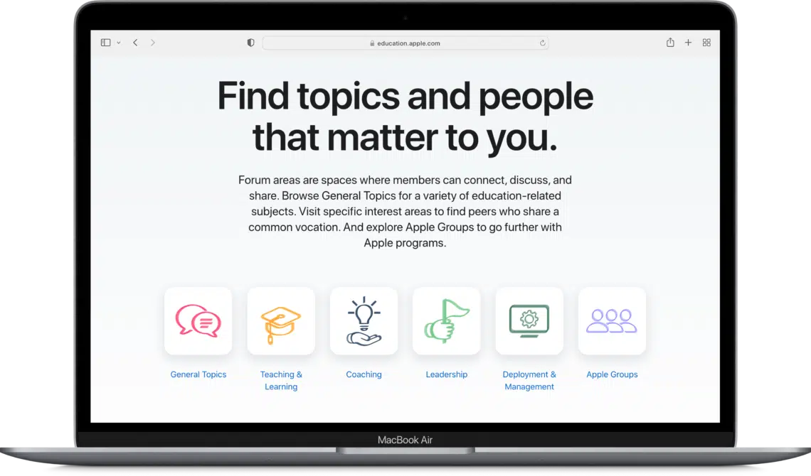 Apple เปิดตัวพื้นที่เพื่อการเรียนรู้ใหม่สำหรับนักการศึกษากับ Apple Education Community