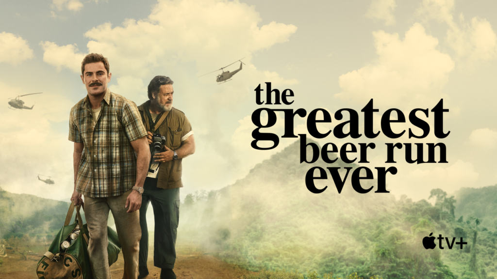Apple ปล่อยตัวอย่างของ “The Greatest Beer Run Ever” ที่สร้างจากเรื่องจริง นำแสดงโดย Zac Efron และ Russell Crowe กำกับโดย Peter Farrelly