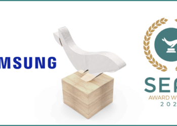 ซัมซุง รับรางวัล 2022 SEAL Business Sustainability Awards สาขา Sustainable Product Award ด้านผู้นำนวัตกรรมเพื่ออนาคตที่ยั่งยืนด้วยการรีไซเคิลขยะพลาสติกจากทะเลมาเป็นวัสดุในการผลิต Samsung Galaxy