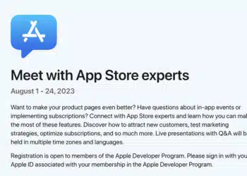เธเธเธเธฑเธ "Meet with App Store Experts" เนเธเธชเธเธฑเธเธเธฃเธตเธชเธณเธซเธฃเธฑเธเธเธฑเธเธเธฑเธเธเธฒเนเธเธทเนเธญเธเธณเธเธงเธฒเธกเธฃเธนเนเธเธฑเธเธเธฑเธเธเธตเนเธเธญเธฃเนเนเธซเธกเนเธฅเนเธฒเธชเธธเธเธเธญเธ App Store