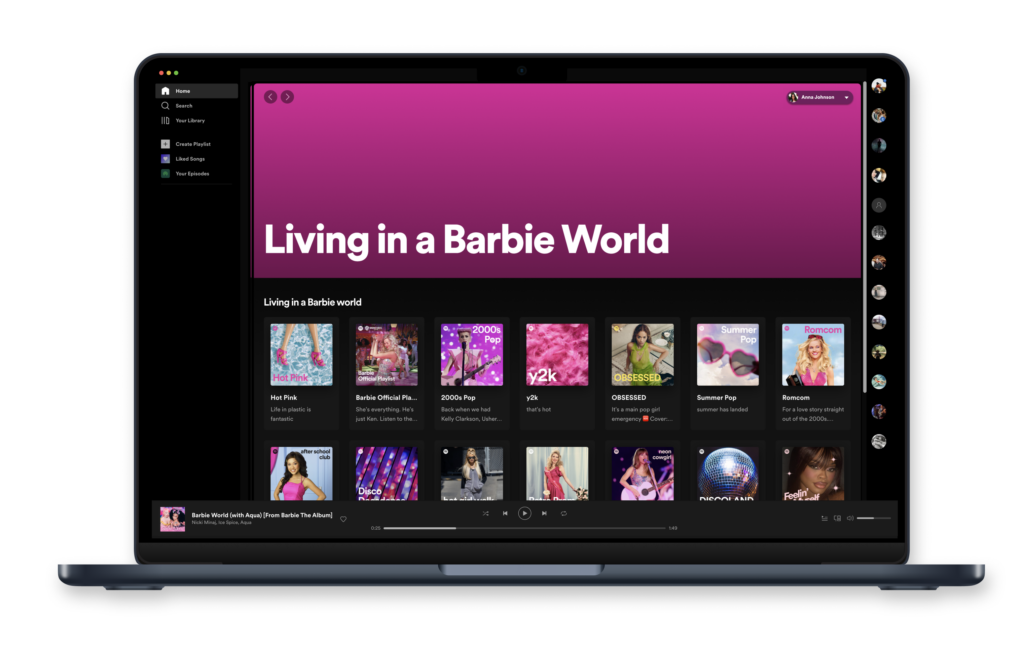 Spotify จัดเพลย์ลิสต์สุดปัง ‘Barbie Official Playlist’ เอาใจแฟนหนัง ‘Barbie’ สุดฮอตฮิต
