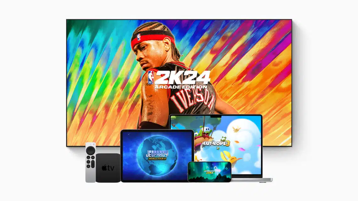 Apple Arcade เพิ่มเกมใหม่ 4 เกม เช่น NBA 2K24 Arcade Edition, Cut the Rope 3, Jeopardy! World Tour+ และ Crossword Jam+ พร้อมการอัปเดตอีกกว่า 30 รายการในเดือนตุลาคม
