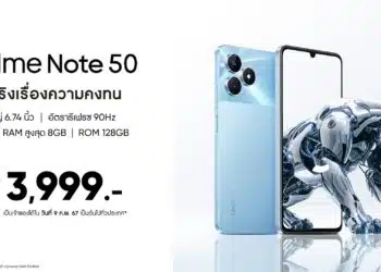 realme Note 50 เธเธญเธเนเธเธเธขเนเธเธงเธฒเธกเธเธธเนเธกเธเนเธฒเนเธฅเธฐเธเธธเธเธ เธฒเธเธเธฑเนเธเธชเธธเธเธเธญเธเธชเธกเธฒเธฃเนเธเนเธเธ Entry-level เนเธเธฃเธฒเธเธฒ 3,999 เธเธฒเธ
