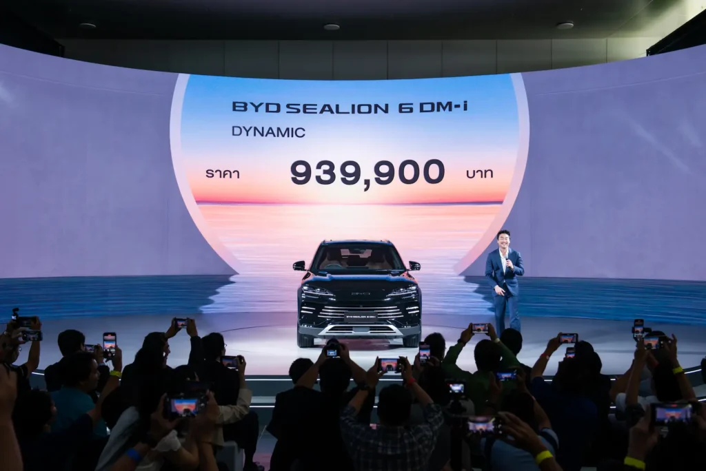 เปิดตัว BYD SEALION 6 DM-i Super Hybrid ประเดิมยนตรกรรม Plug-in Hybrid เอกสิทธิ์เฉพาะจาก BYD รุ่นแรกที่ผลิตในไทย