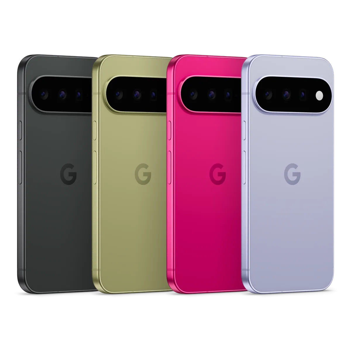 Google Pixel 11 ในสี Obsidian, Pistachio, Hibiscus และ Frost