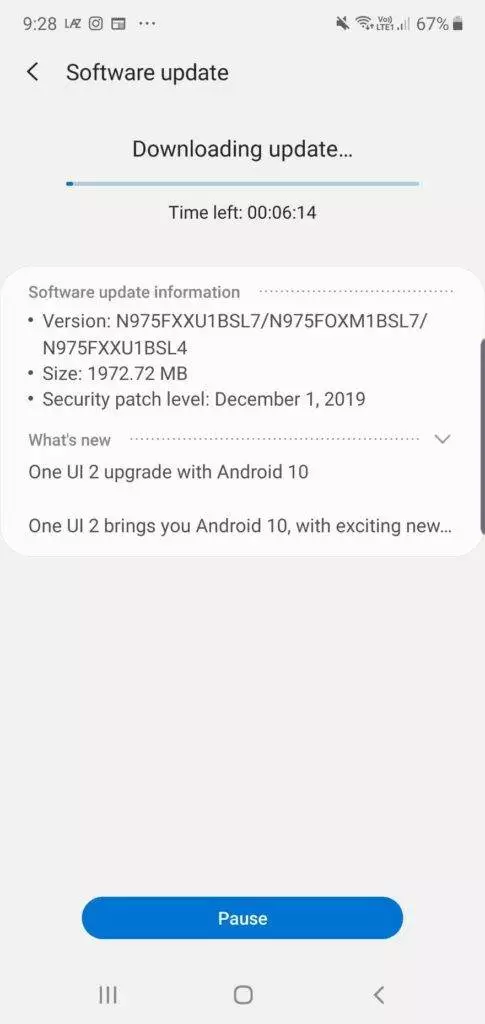 ซัมซุงได้ปล่อยระบบปฏิบัติการเวอร์ชันใหม่ล่าสุด Android 10 ให้กับ Samsung Galaxy Note10+ เครื่องศูนย์ไทยแล้ว โดยสามารถอัพเดตแบบ OTA ได้ทันที