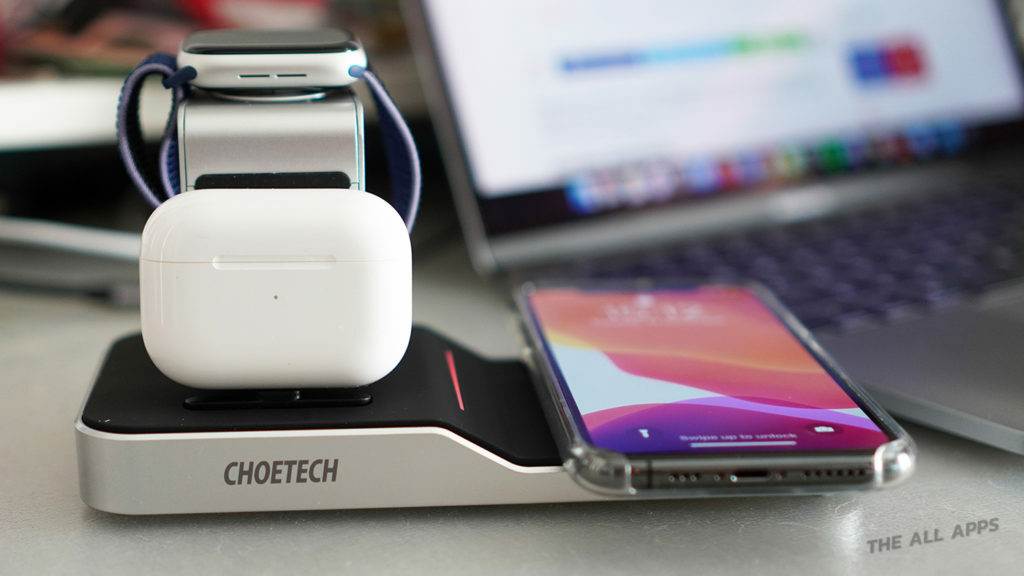 รีวิว CHOETECH T316 แท่นชาร์จ 4 in 1 ชาร์จ iPhone ไร้สาย, Apple Watch และ AirPods ในเครื่องเดียว