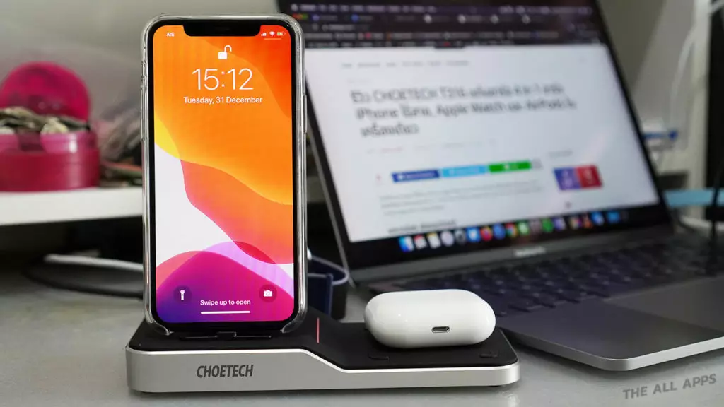 รีวิว CHOETECH T316 แท่นชาร์จ 4 in 1 ชาร์จ iPhone ไร้สาย, Apple Watch และ AirPods ในเครื่องเดียว
