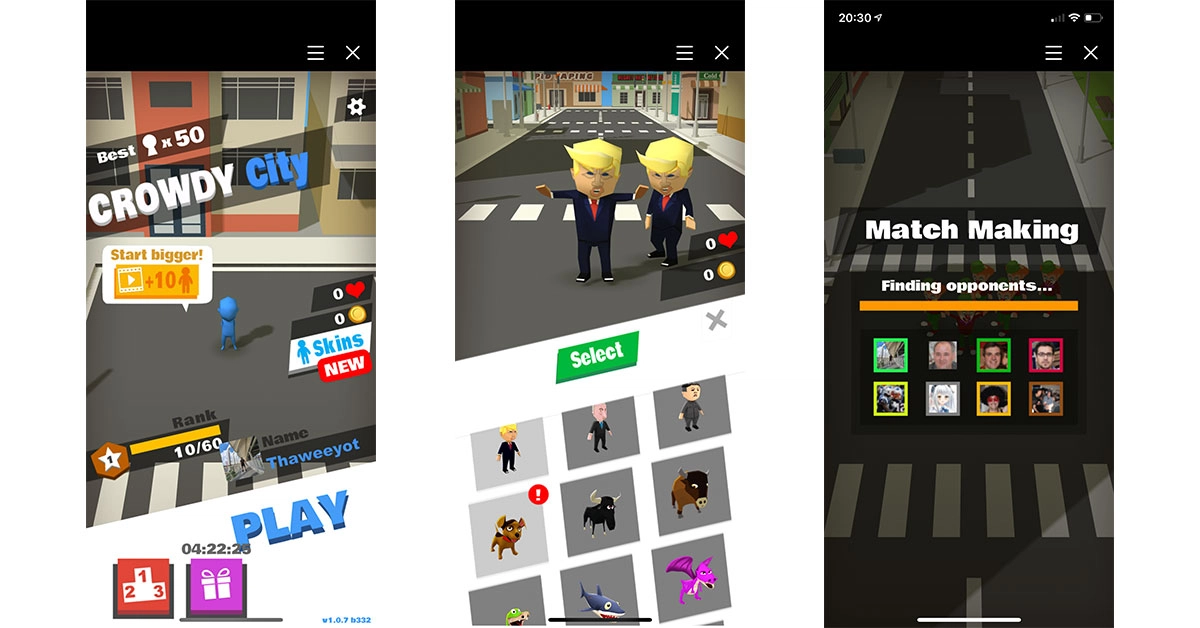 Crowdy City เกมบน Facebook
