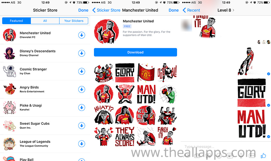 Facebook-Sticker-Manchester-United