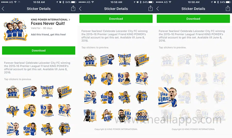 Fox-Never-Quit LINE Sticker