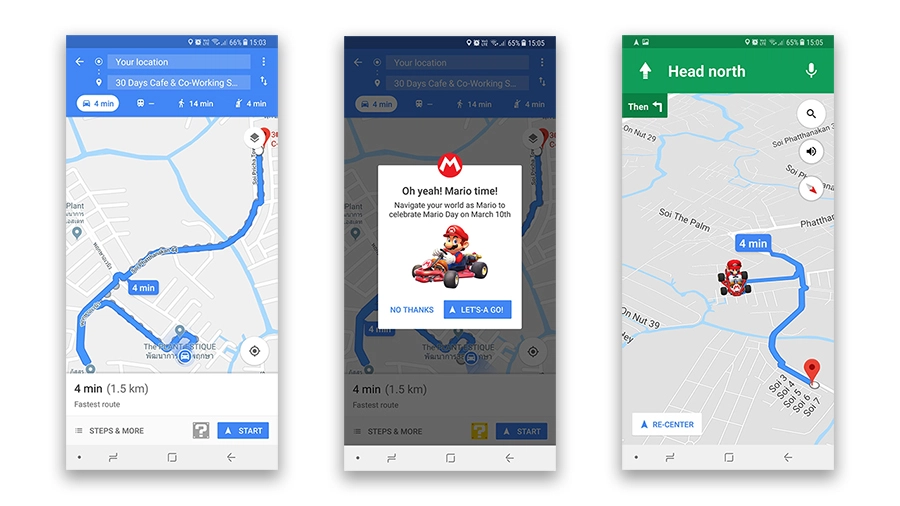 Google Maps Mario Day