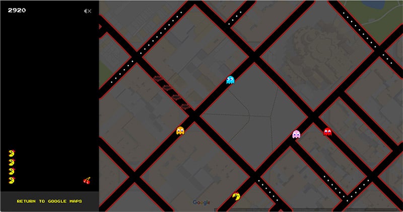 Google Maps Ms.Pac-Man