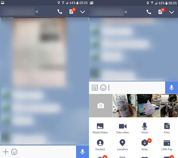 LINE Preview Photos Videos