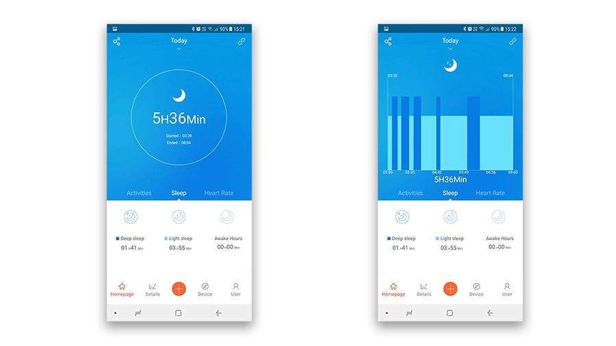NEXT2 NX Plus สายรัดข้อมือติดตามการนอนหลับ
