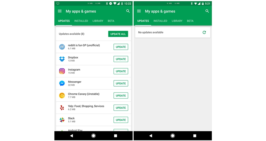 New Google Play Store