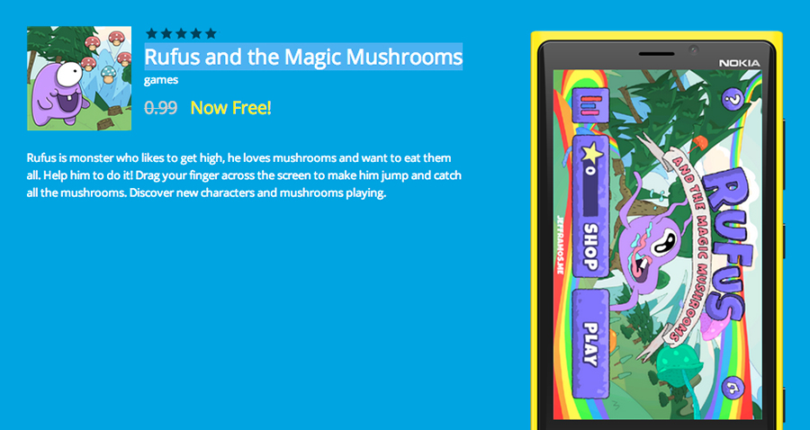 Rufus-and-the-Magic-Mushrooms-app-free-of-the-day