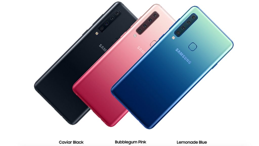 Samsung Galaxy A9 ราคา 19,990 บาท วางจำหน่ายอย่างเป็นทางการในไทย วันที่ 23 พฤศจิกายน นี้ ทั้งหมด 3 สี ได้แก่ สีดำ คาเวียร์ แบล็ค (Caviar Black) สีน้ำเงิน เลมอนเนด บลู (Lemonade Blue) และสีชมพู บับเบิ้ลกัม พิงค์ (Bubblegum Pink)