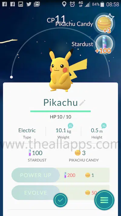 Pikachu Pokemon Go