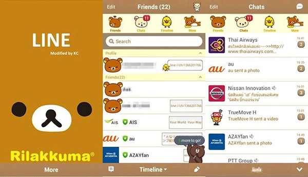 Theme-LINE-Rilakkuma