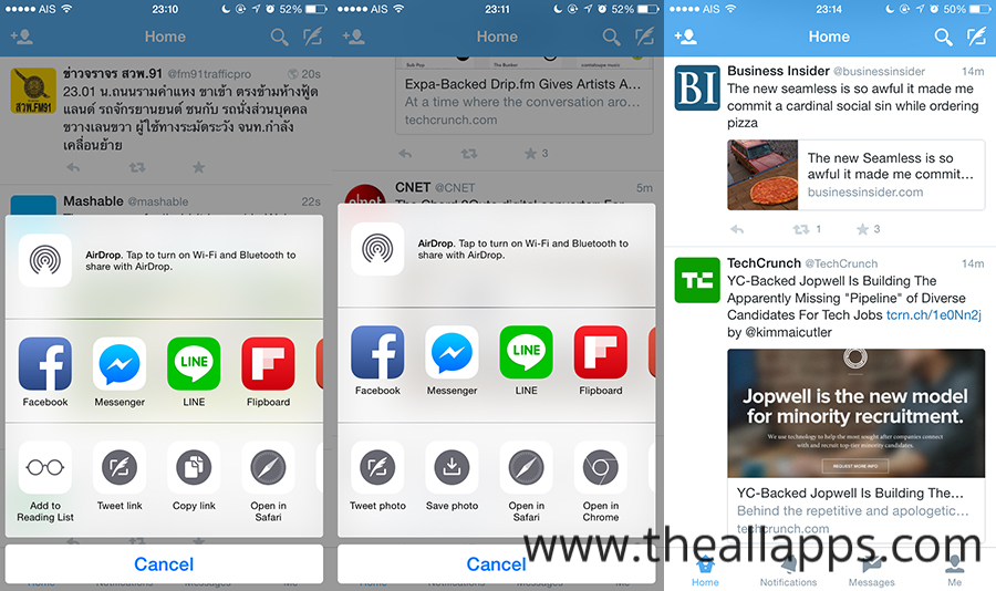 Twitter-iPhone-Native-share-sheet-The-All-Apps