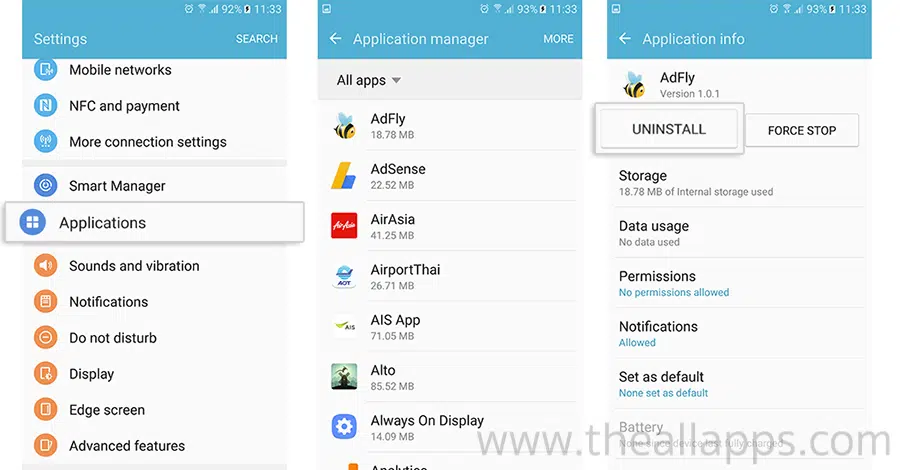uninstall-application-android