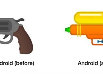 Google เปลี่ยน Emoji ปืนพกเป็นปืนฉีดน้ำ
