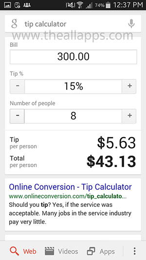google-tip-calculator
