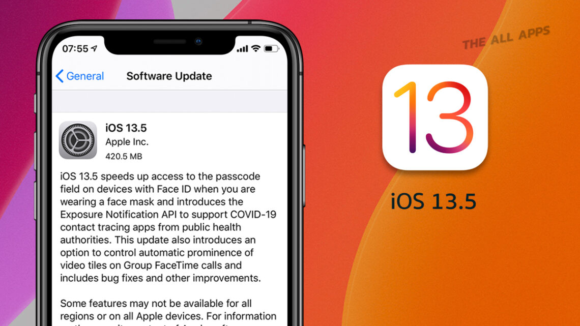 iOS 13.5 เปิดให้อัพเดทแล้ว เพิ่มความเร็วให้เข้าถึง Passcode เพื่อปลดล็อคได้เร็วขึ้นในขณะสวมหน้ากาก