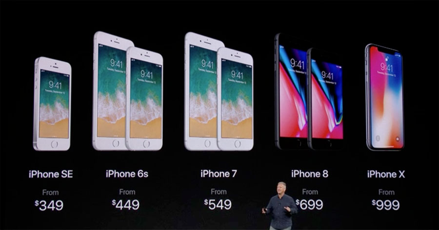 ราคา iPhone 8 iPhone 8 Plus iPhone X